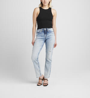 Avery High Rise Straight Leg Jeans