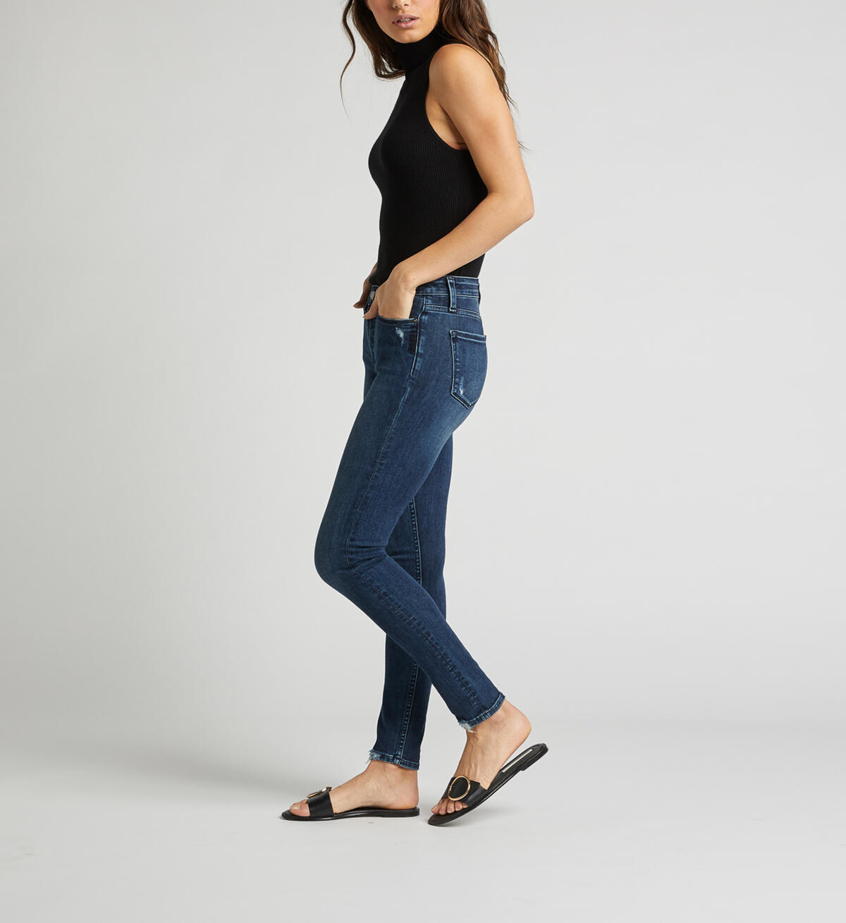 Most Wanted Mid Rise Skinny Leg Jeans, , hi-res image number 2