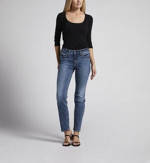 Suki Mid Rise Straight Leg Jeans