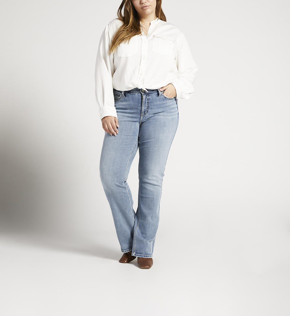 Suki Mid Rise Slim Bootcut Jeans, , hi-res image number 0