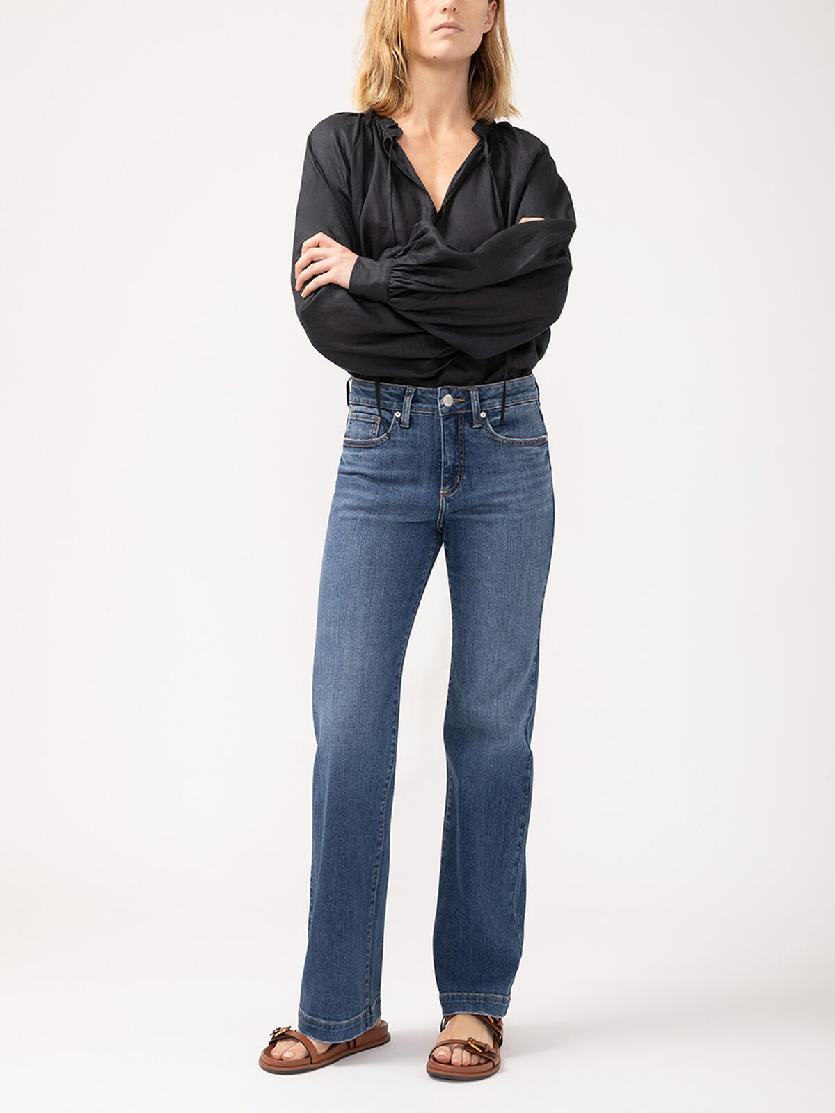 Avery High Rise Trouser Leg Jeans image number 0