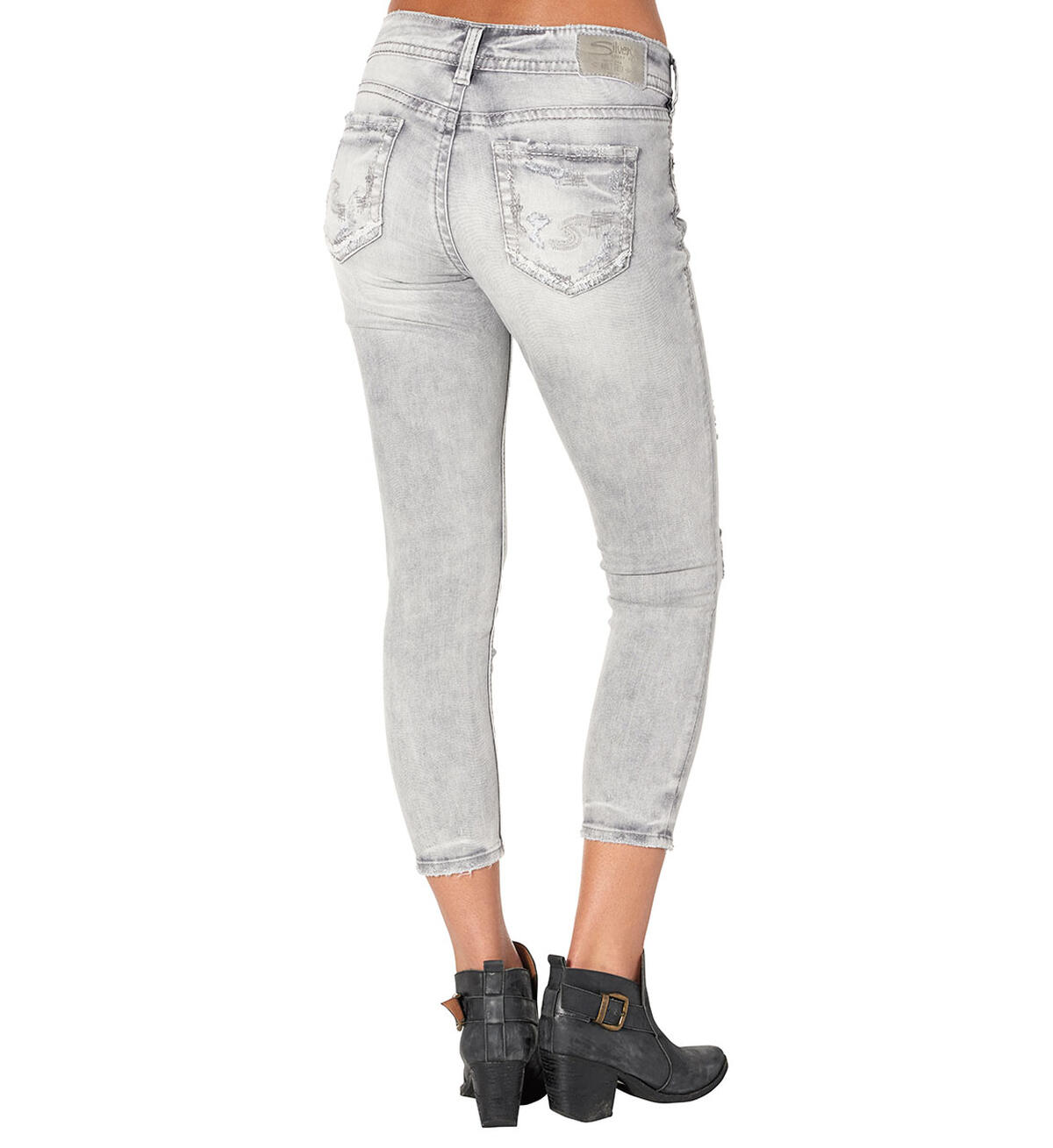 Elyse Skinny Crop Light Wash, , hi-res image number 1