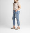 Boyfriend Mid Rise Slim Leg Jeans Plus Size, , hi-res image number 1