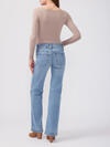 Suki Mid Rise Trouser Leg Jeans image number 3