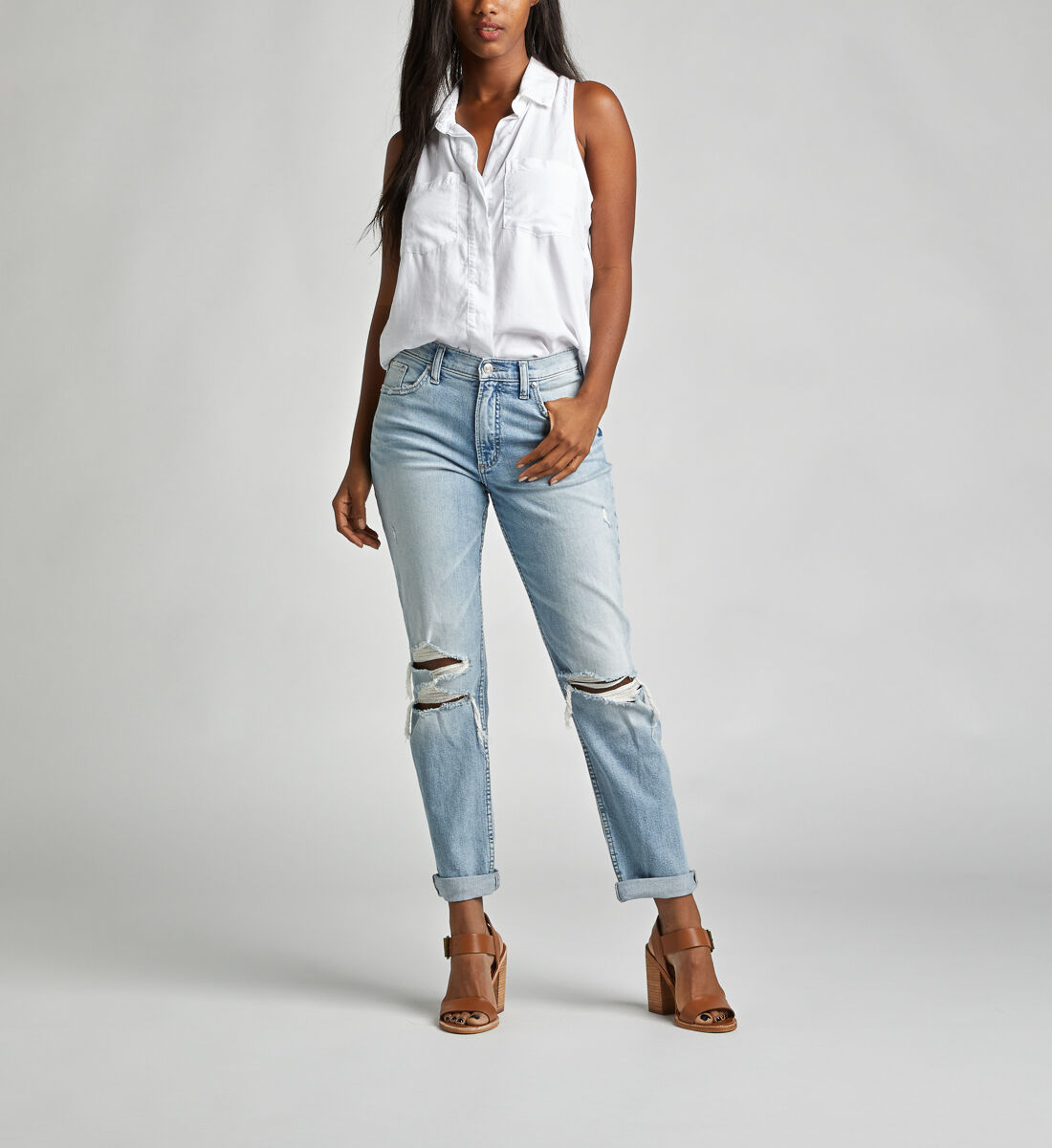 Silver boyfriend clearance jeans canada