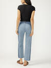 Highly Desirable Two-Tone Straight Leg Jeans image number 1
