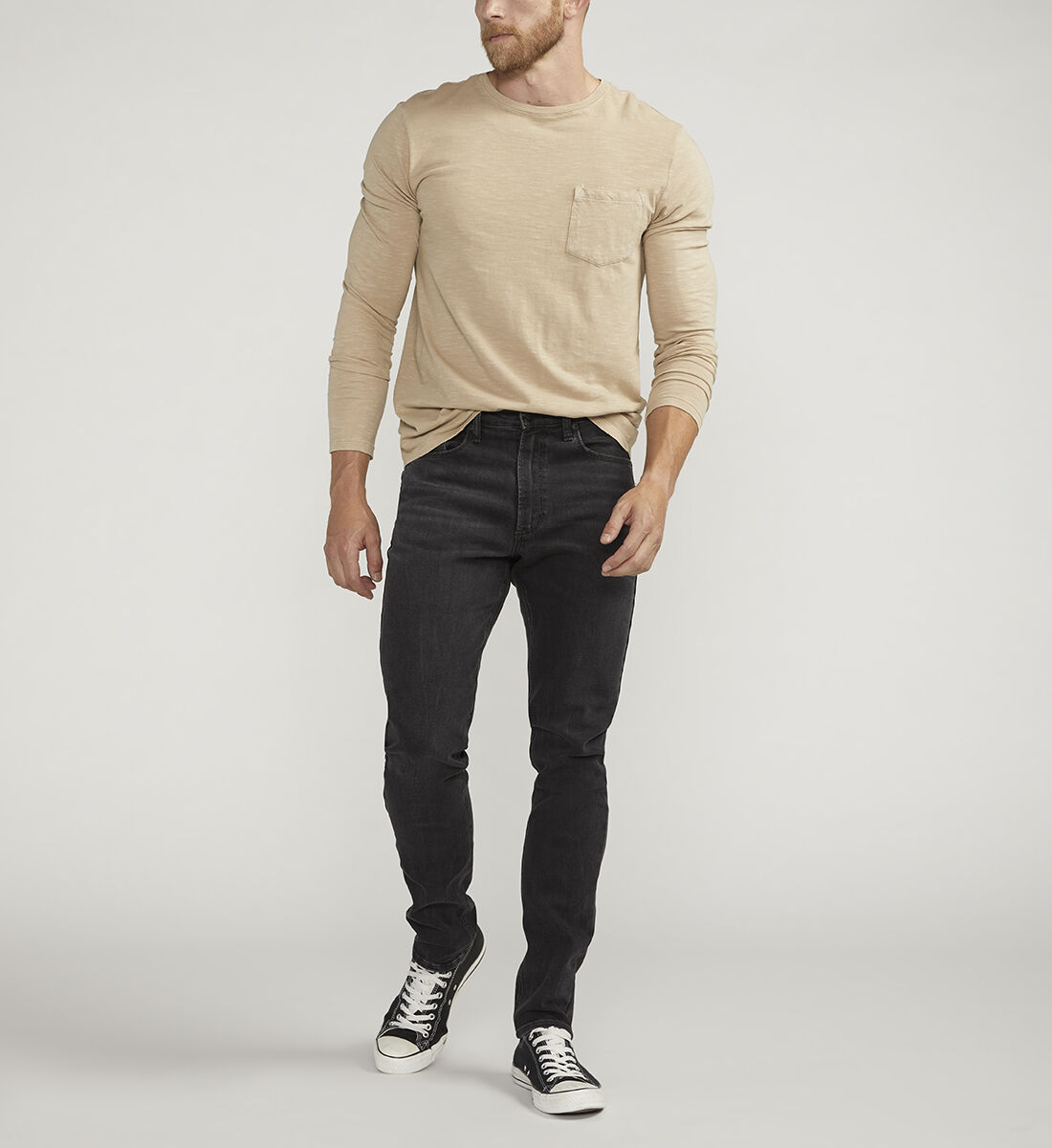Black jeans discount athletic fit