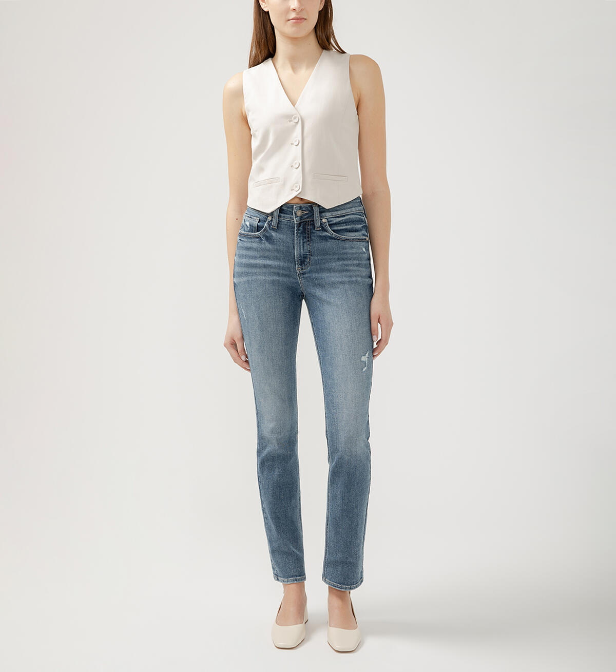 Avery High Rise Straight Leg Jeans, , hi-res image number 0
