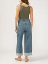 Be Easy High Rise Cropped Wide Leg Jeans image number 1