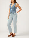 Highly Desirable High Rise Straight Leg Jeans image number 2