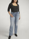 Suki Mid Rise Slim Bootcut Jeans Plus Size image number 4