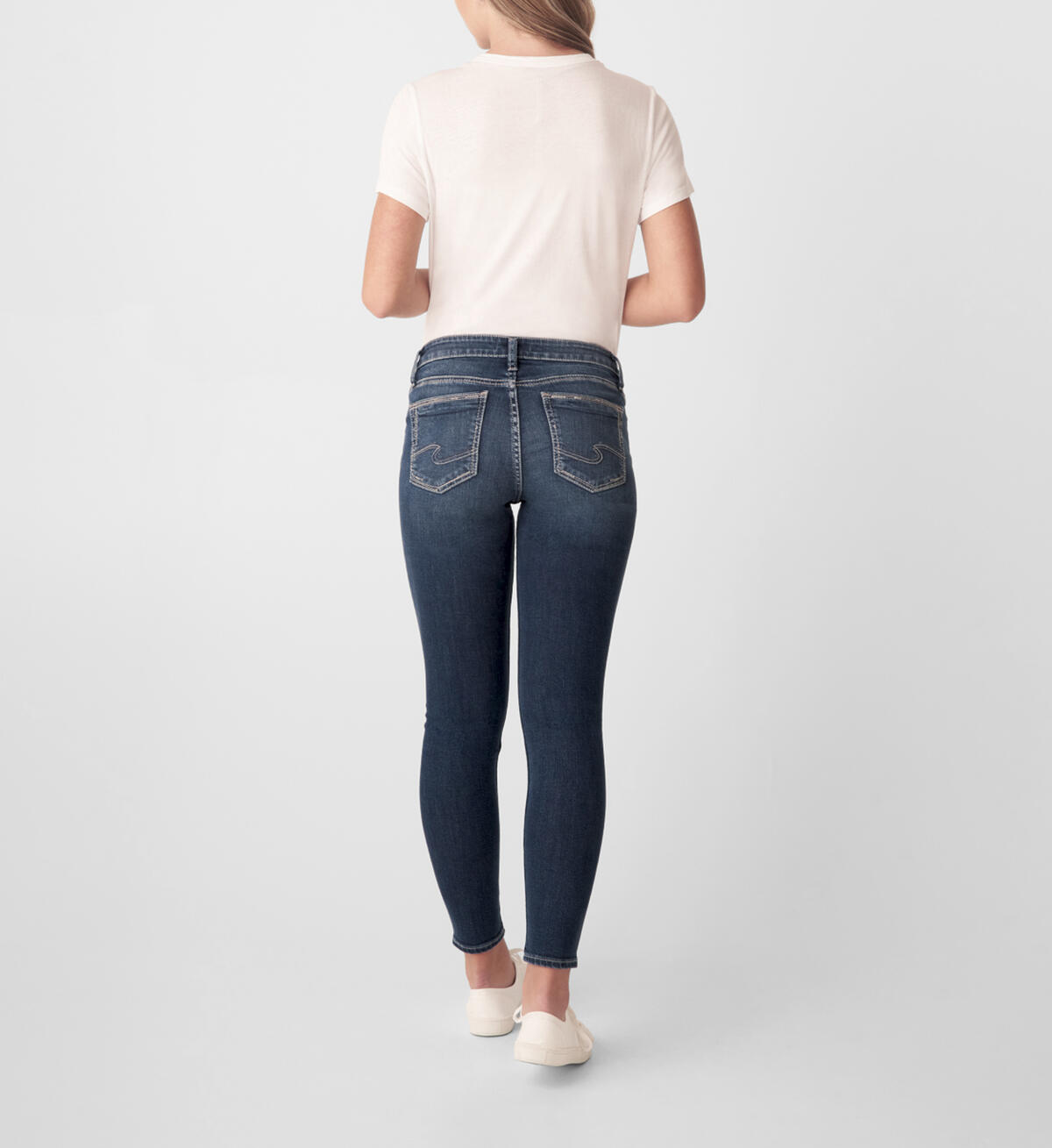 Buy Elyse Mid Rise Skinny Jeans for CAD 72.00 | Silver Jeans CA New
