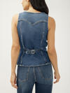 Long Denim Vest image number 3