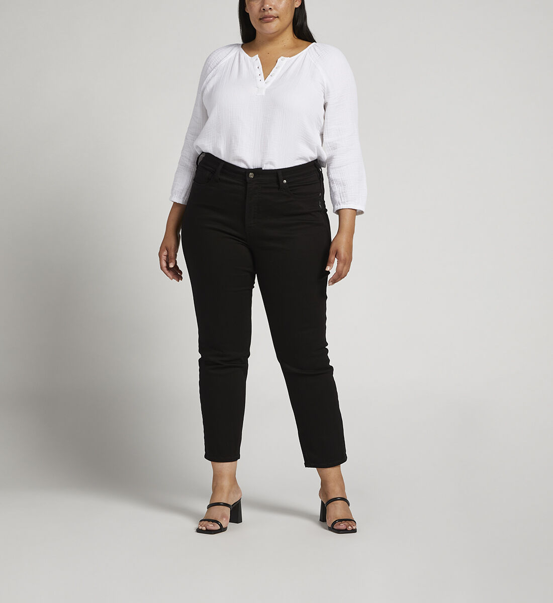 Silver plus size pants best sale