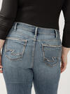 Suki Mid Rise Straight Leg Luxe Stretch Jeans Plus Size image number 3