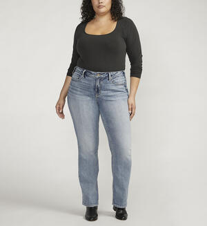 Suki Mid Rise Slim Bootcut Jeans Plus Size
