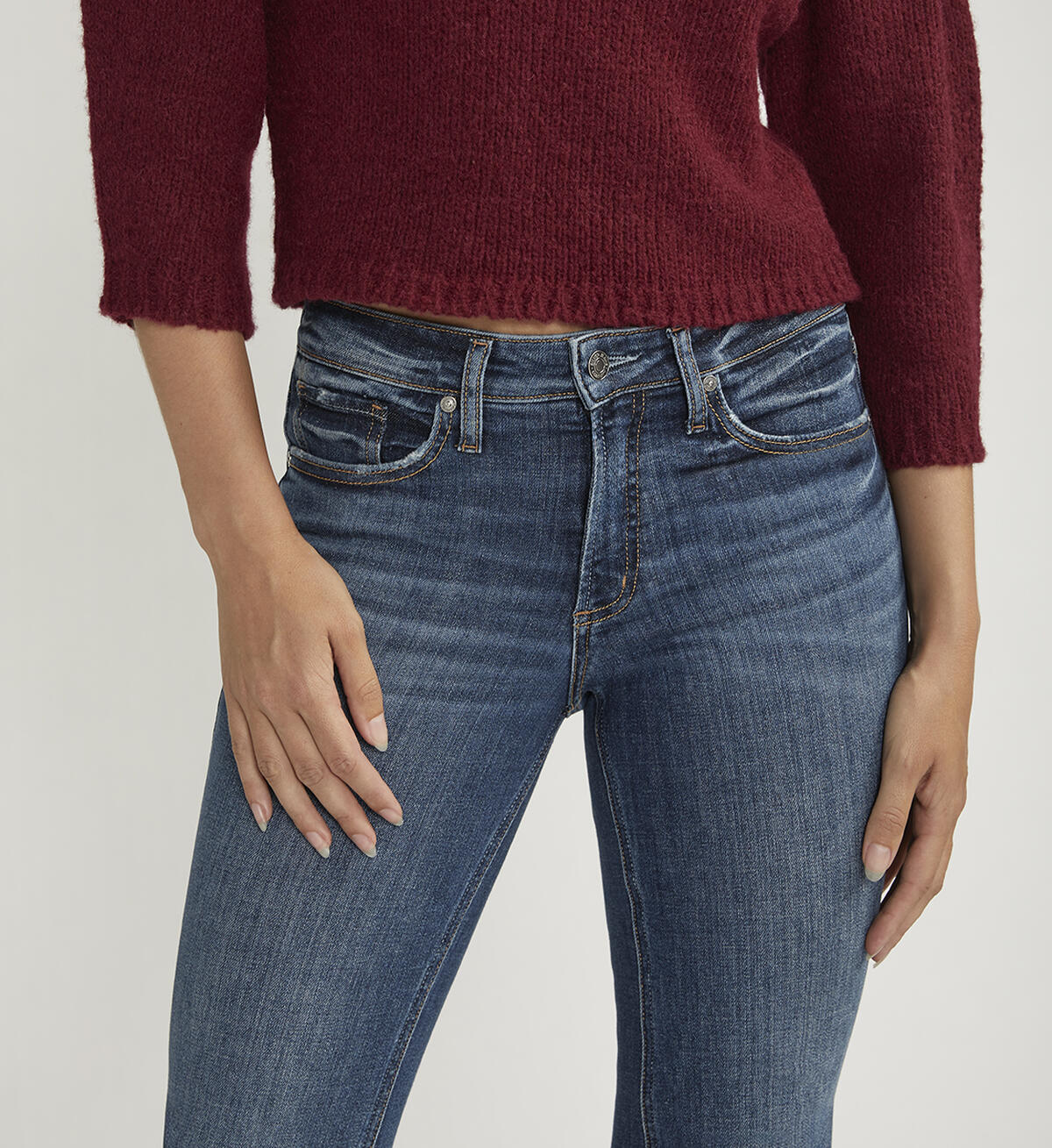 Most Wanted Mid Rise Flare Jeans, , hi-res image number 3
