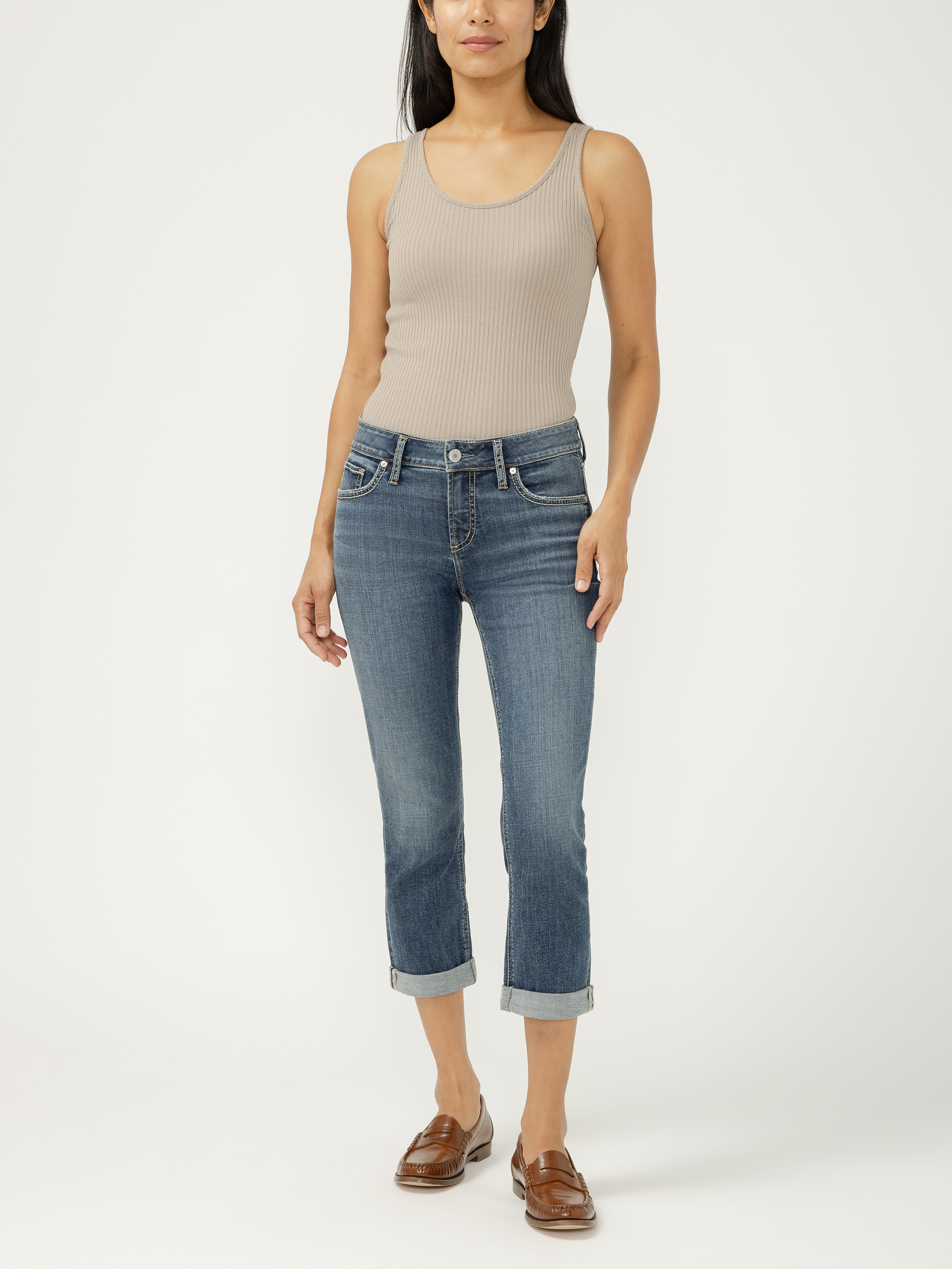 Jeans Silver Elyse Femme - Taille 27, Longueur 30, Déchirés Distressed, Neuf Avec étiquette