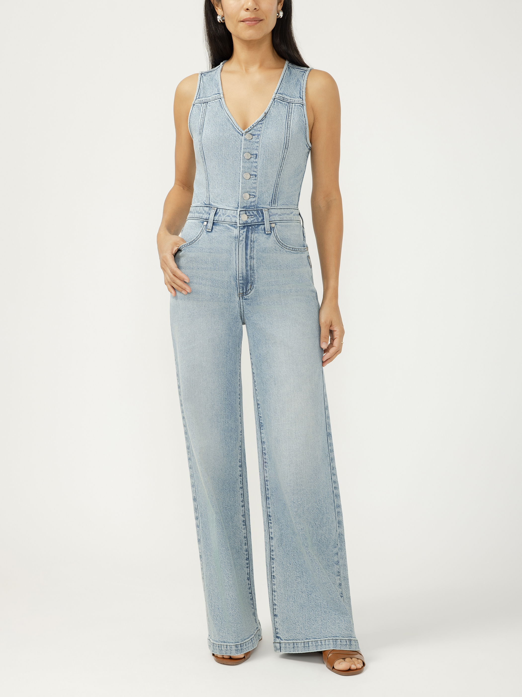 Buy Wide Leg Vest Jumpsuit for CAD 76.00 | Silver Jeans