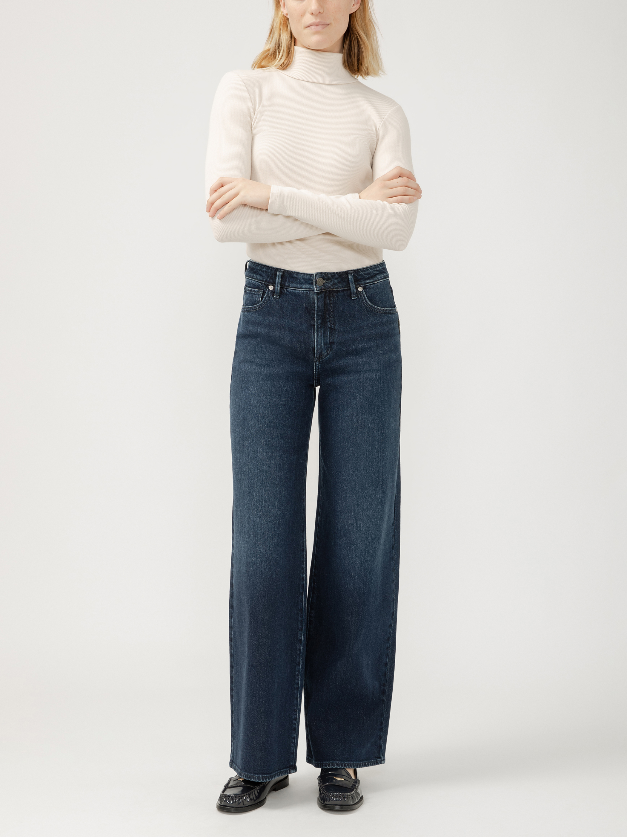 L'Appartement 美品　DENIM OVER ALL34 Wide Leg Denim Jumpsuit