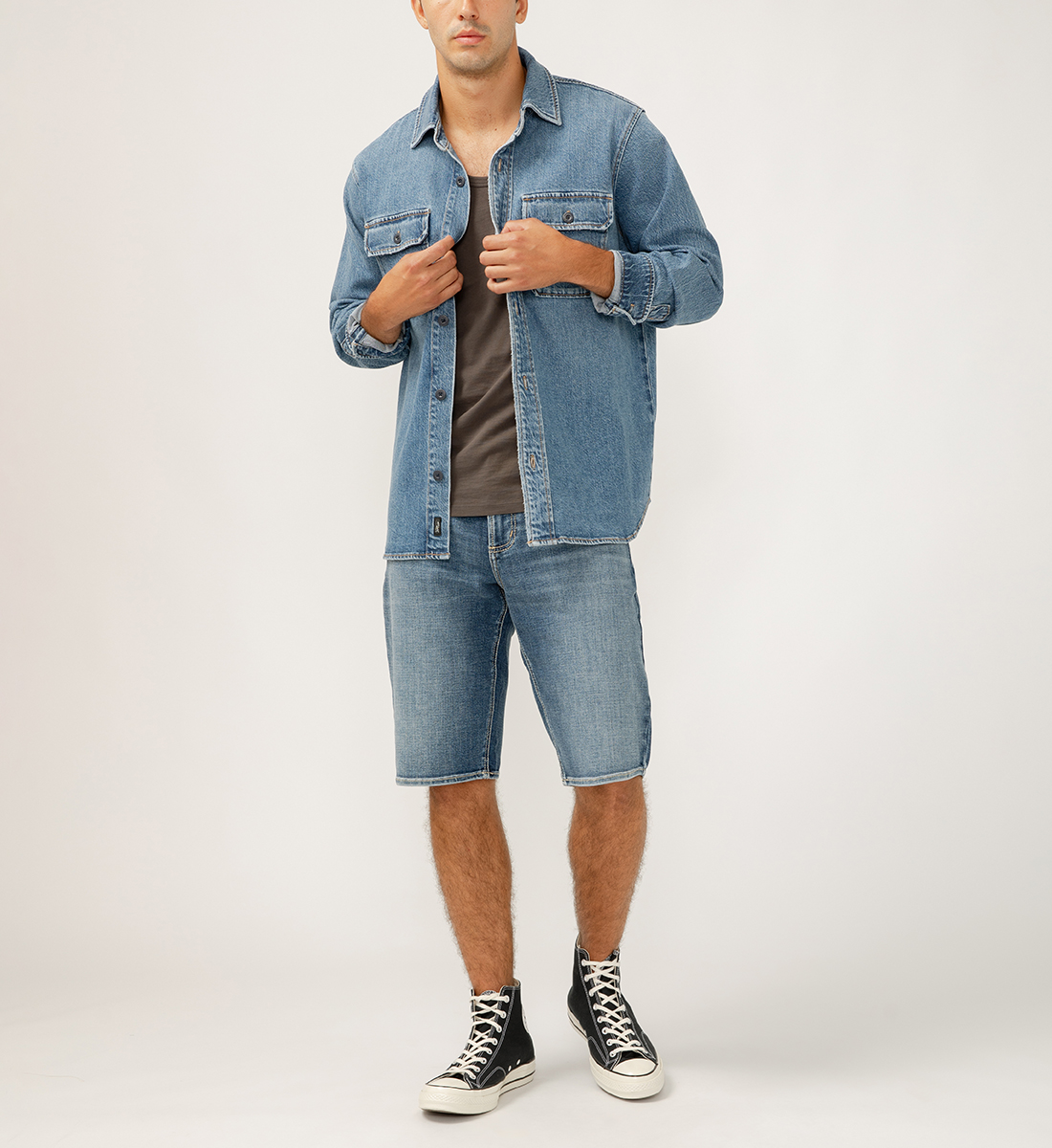 Top Korean Style Men's Hollow Hooded Shirt Casual Street